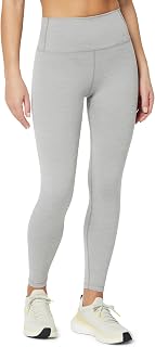 Amazon Essentials FormFlex Active Yoga Trousers, Super Soft, High Waist, 7/8 Length, 25 in Inseam and Contrast Hem for Women