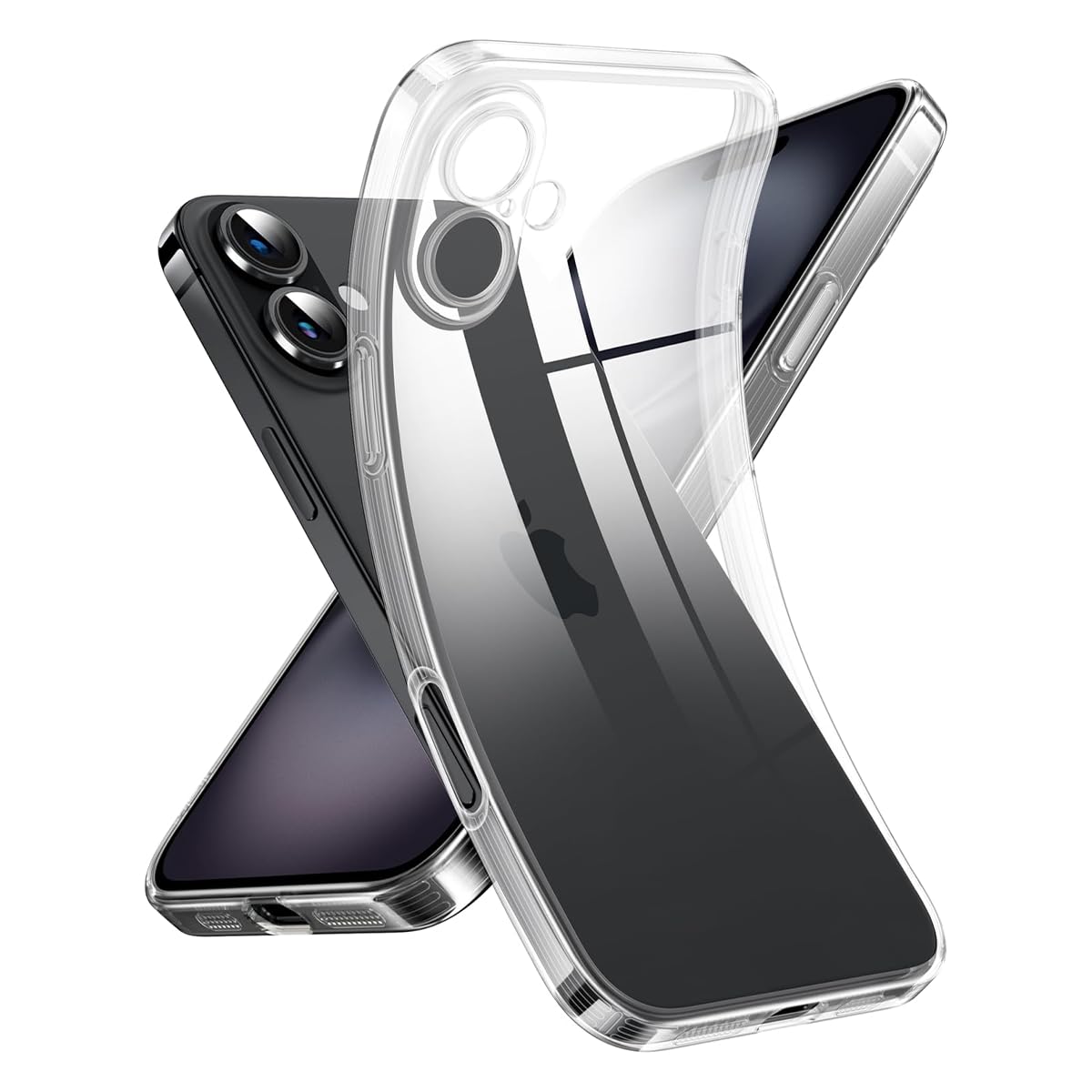Compatible with iPhone 16 Plus Case Clear Soft Clear Slim Shockproof Case for iP