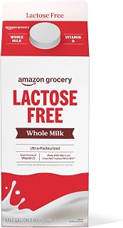 Amazon Grocery, Lactose Free Whole Milk, Half Gallon, 64 Fl Oz