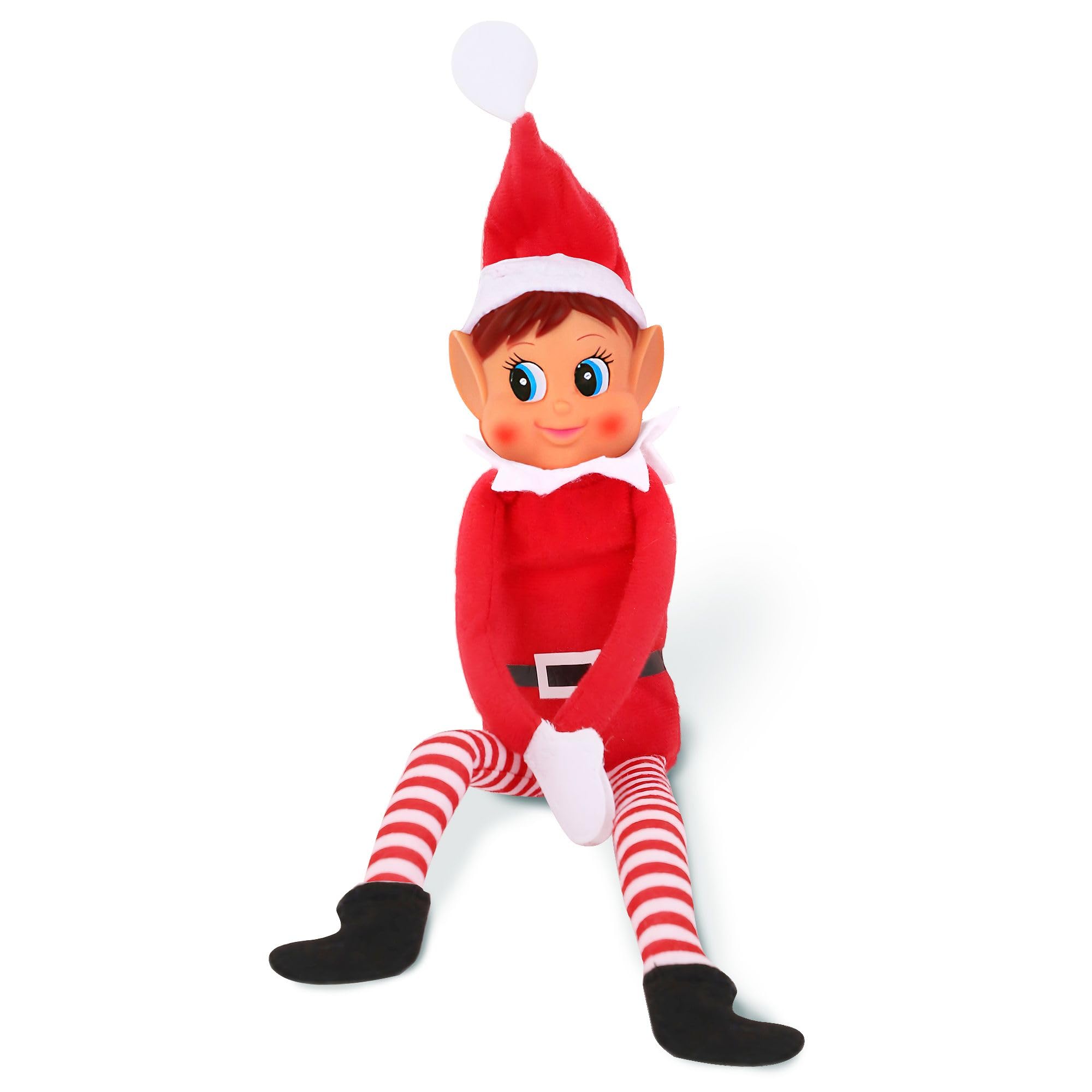 Christmas Elf Behaving Badly Plush Toy | Elfette Novelty Long Bendy Naughty Girl