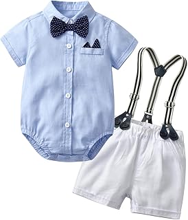 Volunboy Baby Boy Summer Beach Formal Wedding Gentleman Dress Clothes