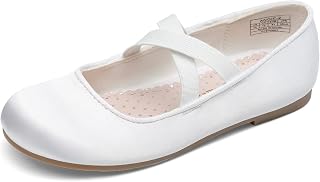 DREAM PAIRS Girls Sparkly Ballet Flats