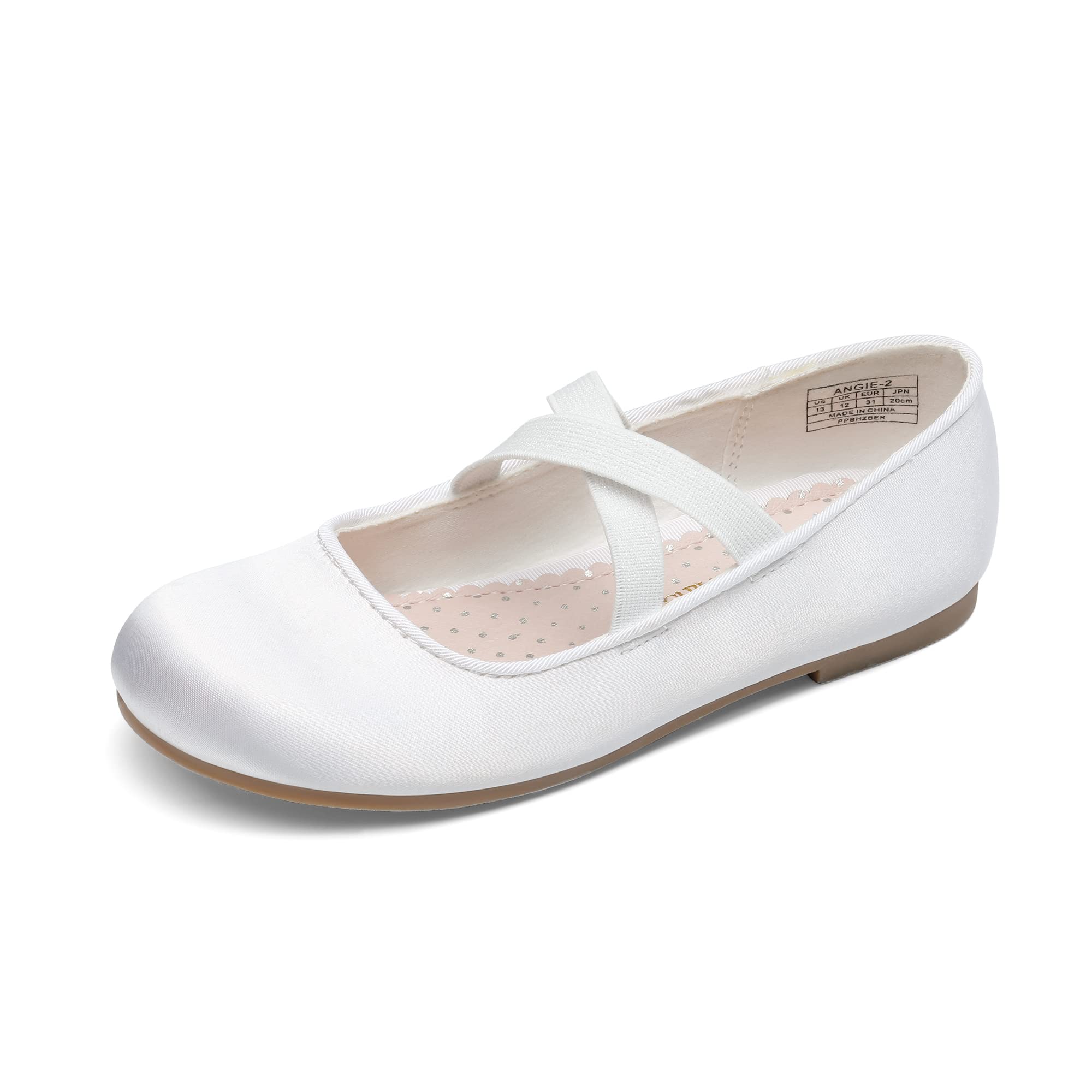 DREAM PAIRS Girls Sparkly Ballet Flats