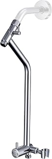G-Promise All Metal Shower Diverter with 13.5 Inch Extended Holder(Chrome) | Downward-Extending Bracket for All Heights, 4 Spray Modes with Pause Mode, Anti-Leak, Easy to Install, Universal Replacement