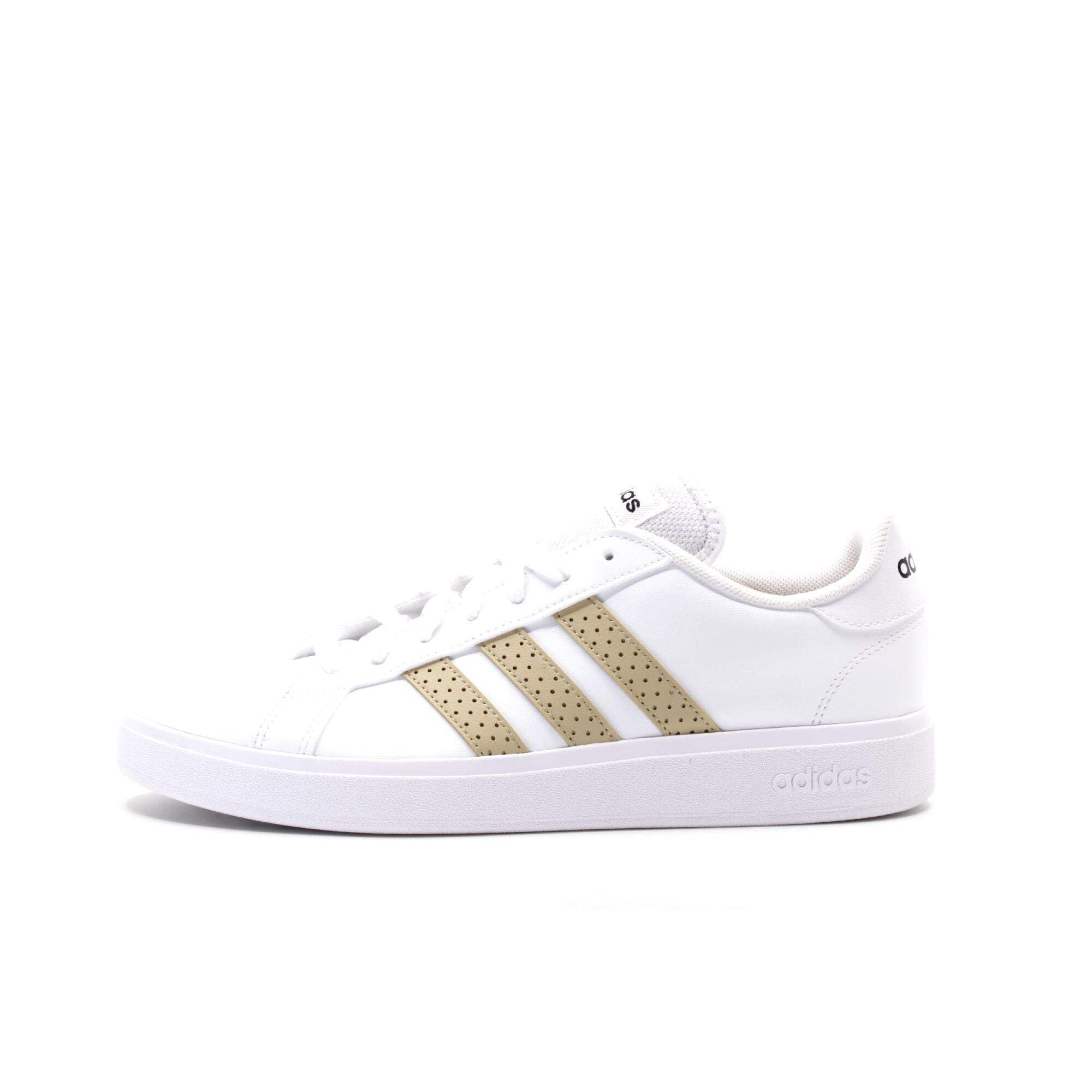 adidas Men's Grand Court TD Lifestyle Court Casual Shoes, Cloud white/savannah/c