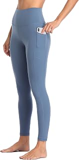 Colorfulkoala Women's High Waisted Tummy Control Workout Leggings 7/8 Length Yoga Pants with Pockets