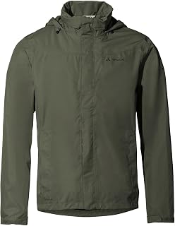 VAUDE Escape Bike Light Rain Jacket Men - Cycling Jacket Waterproof Breathable Windproof 2-Layer with Stowable Hood