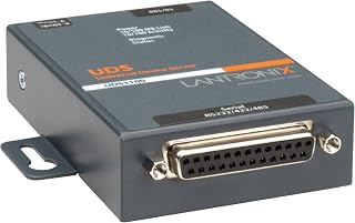 Lantronix UD1100002-01 UDS1100 1-Port Serial to Ethernet Device Server, DB25F RS-232/422/485, 10/100Base-TX RJ-45, International Power Supply