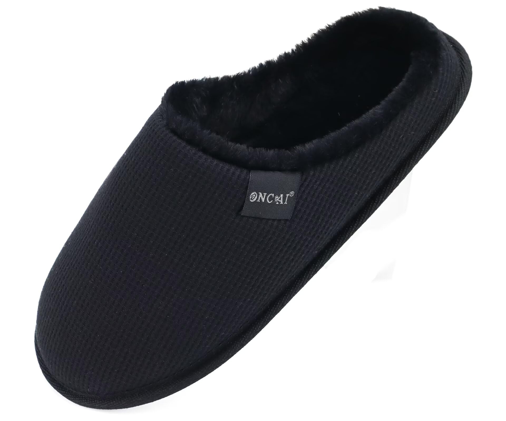 ONCAI Women's House Slippers, Cushion Memory Foam Waffle Upper Home Comfortable 