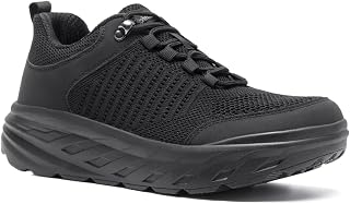 OrthoComfoot Women's Orthopedic Diabetic Wide Walking Shoes: Comfortable Casual Arch Support Plantar Fasciitis Fashion Sneakers, Work Tennis Orthotic High Arch Swollen Feet Shoes for Foot Heel Pain
