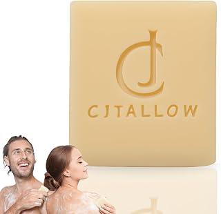 CJTALLOW Hand-Crafted Beef Tallow Traditional Soap Bar Pure Tallow Soap MADE in Hampshire, UK pack of 1