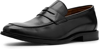 Florsheim Mocassini da uomo Rucci Moc Toe Penny, Nero/nero, 10.5 Wide