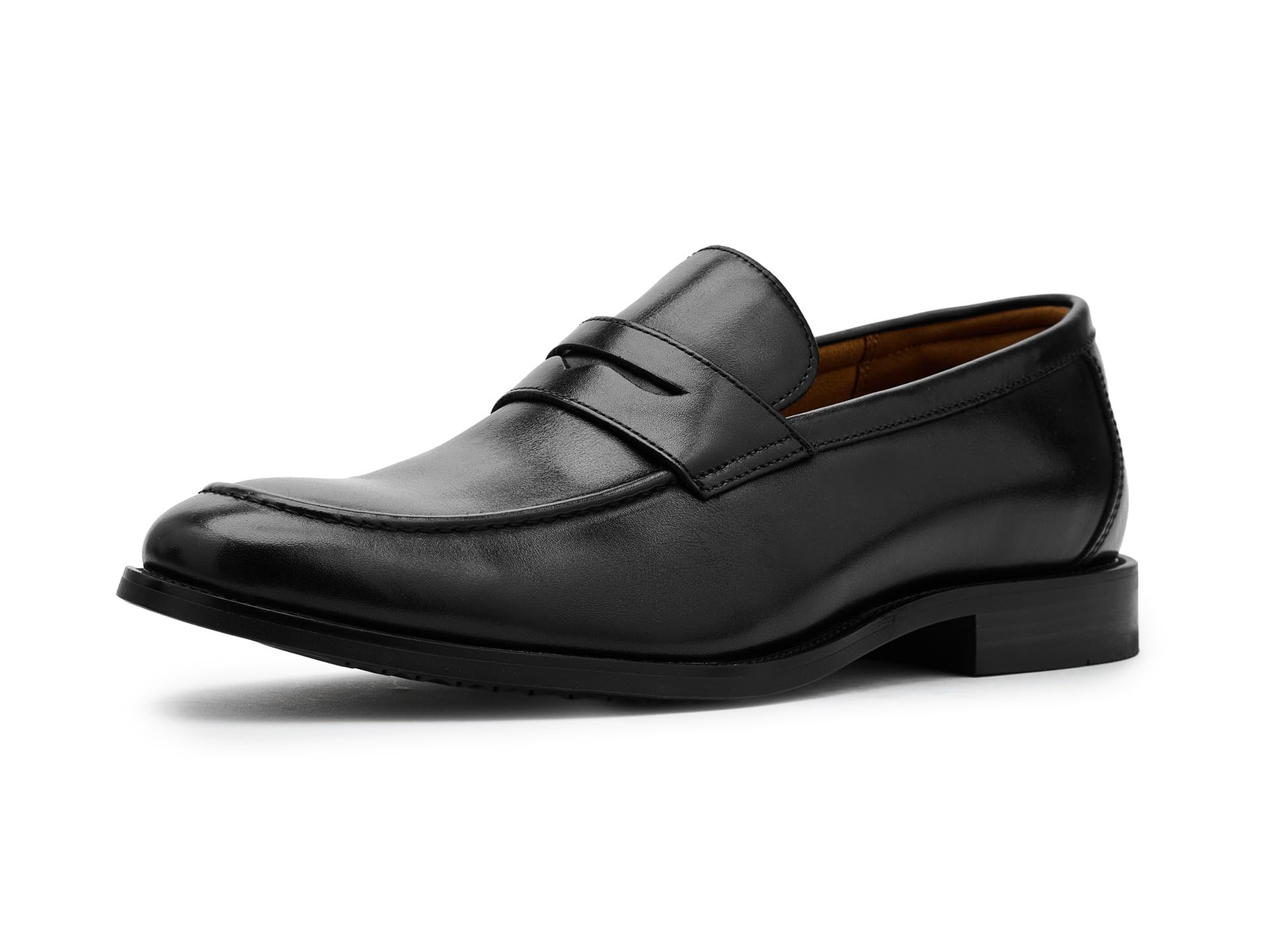 Florsheim Mocassini da uomo Rucci Moc Toe Penny, Nero/nero, 10.5 Wide