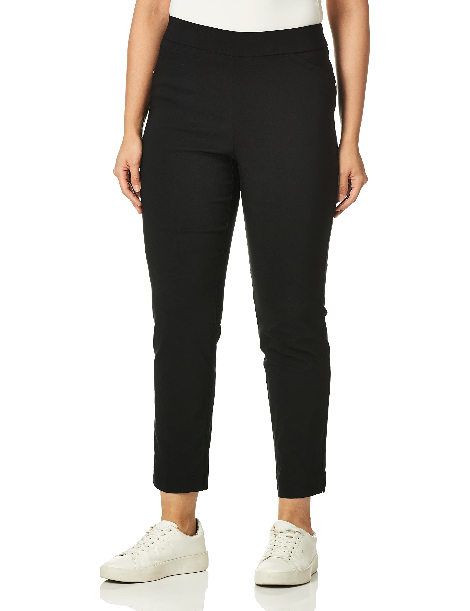 Briggs New York Womens Super Stretch Millennium Slimming Pull-on Ankle Pant