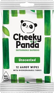 The Cheeky Panda Mini Travel Wipes | 12 Wet Wipes 99% Water Based