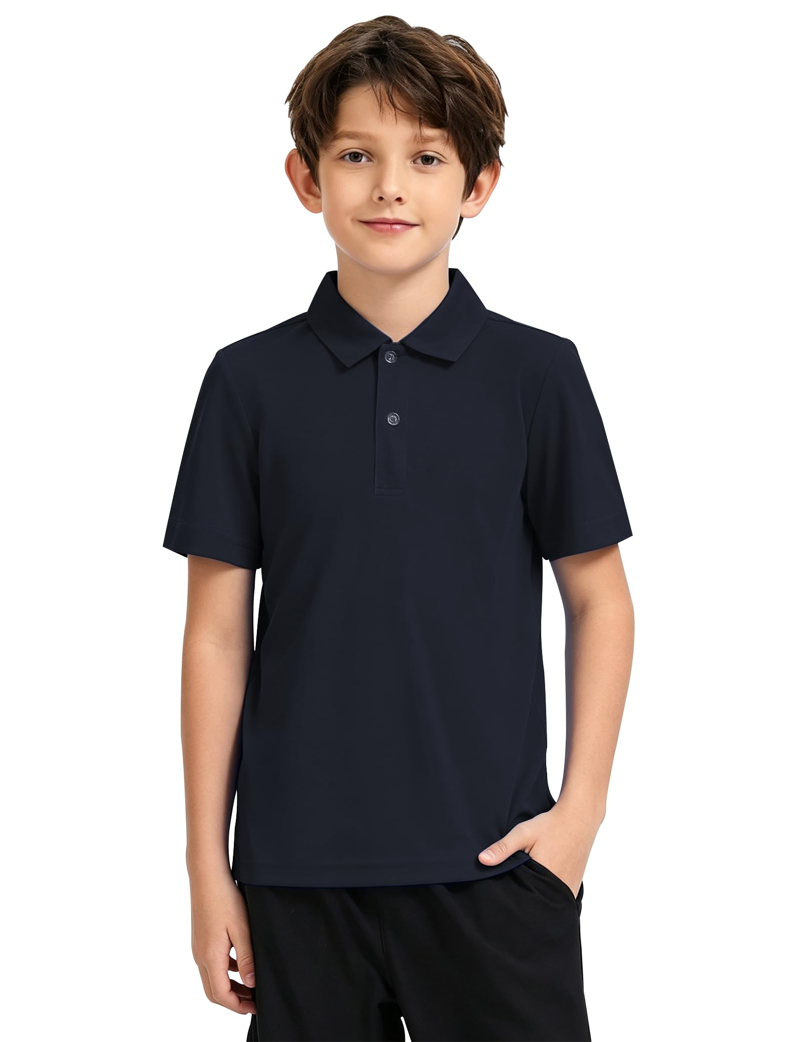 2T to Youth Boys' Performance Polo Kids Collared Golf Shirt School Uniform UPF 5