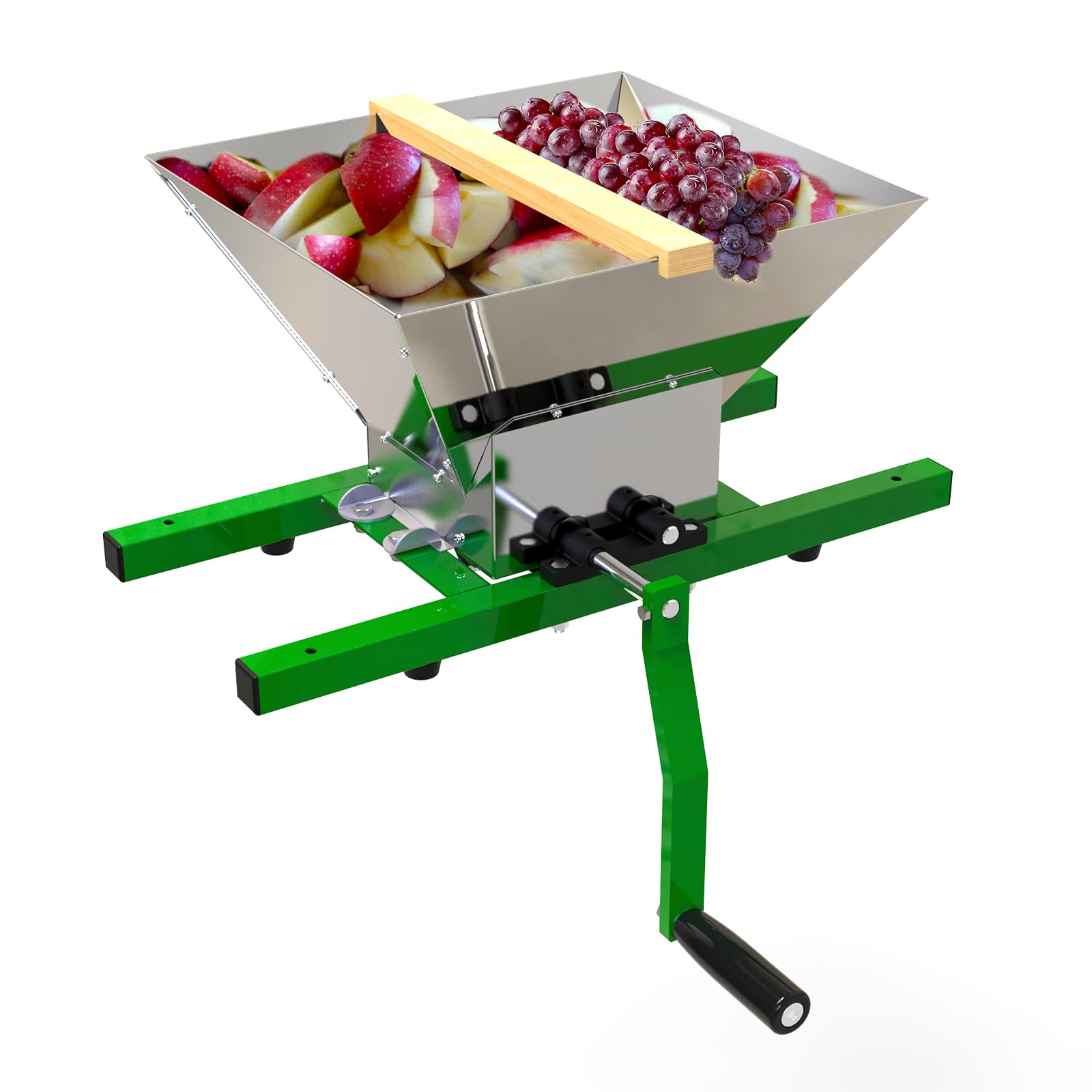 EJWOX Fruit and Apple Crusher - 7L Manual Juicer Grinder, Portable Fruit Scratte