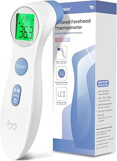 Forehead Thermometer for Adults Kids, No-Touch Infrared LCD Display Digital Baby Thermometers Body Temperature Thermometer