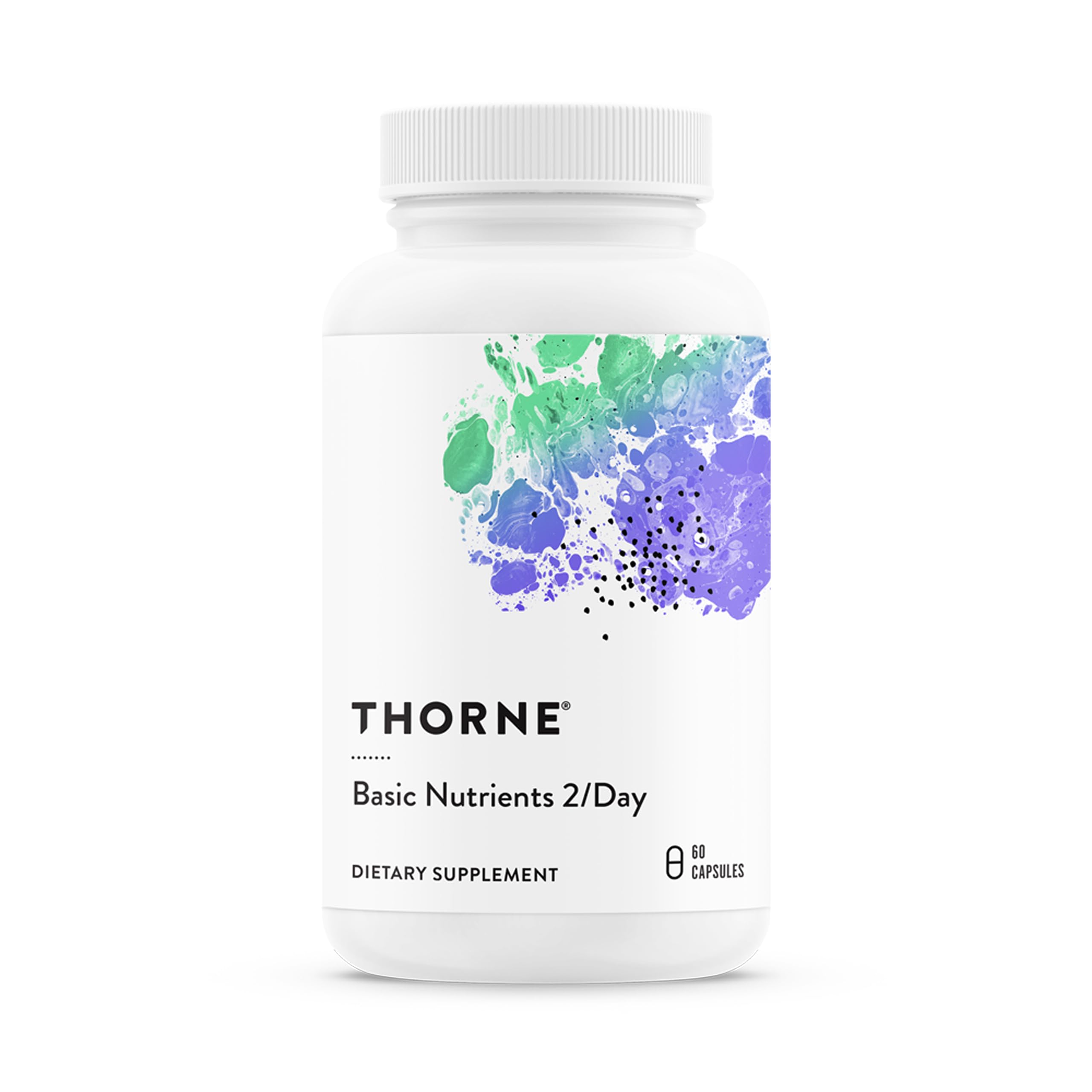 THORNE Basic Nutrients 2/Day, Vitamin & Mineral Formula, 60 Capsules | Comprehen