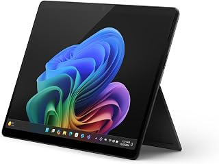 Microsoft Surface Pro, 13" | Snapdragon X Elite | 16GB RAM, 256GB SSD | 13" OLED Touchscreen | Copilot+ PC | Black | Windows 11 Home | 11th Edition