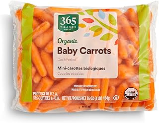 365 By Whole Foods Market Organic Peeled Baby Carrots, 1 lb