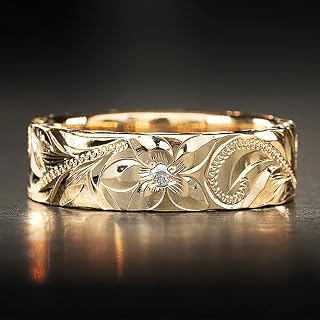Ästhetische Ringe mit Blumendesign für Damen, Ehering