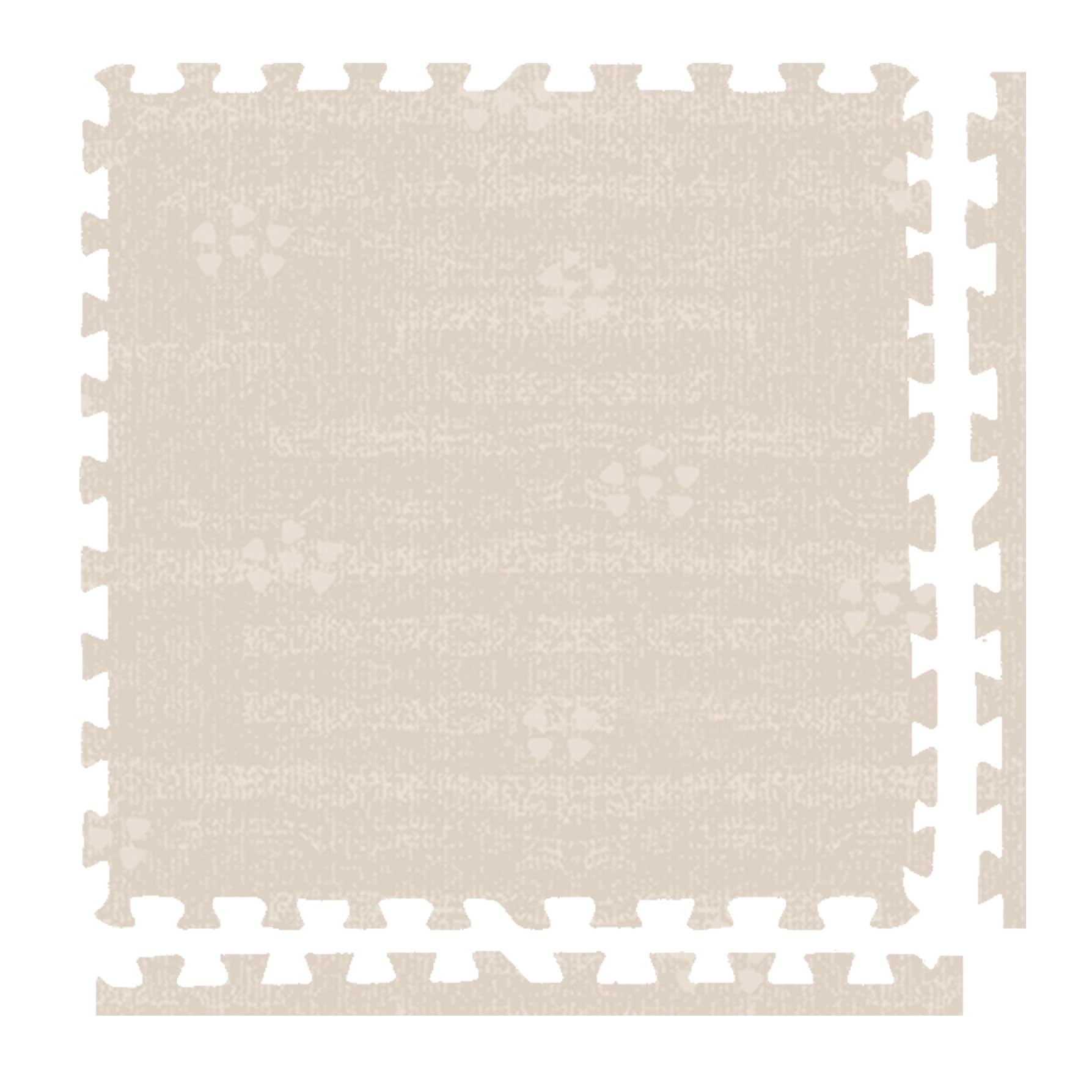 Play Platoon Kids Play Mat, 9 Tile 72x72 Inch - Brushed Cotton, Extra-Thick | In