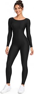 OVIGILY Women's Long Sleeve Unitard Dance Costume Spandex Full Body Suits One Piece Jumpsuits
