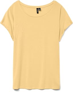 VERO MODA Vmava Plain SS Top Jrs Noos Vmava Plain SS Top Jrs Noos Women (Pack of 1)