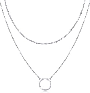 PAVOI Gold Layered Necklaces for Women, 14K Plated Dainty Pendant Stack