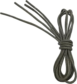 VSUDO Waxed Round Shoe Laces, Diameter 2.5mm Thin Oxford Shoelaces for Shoe