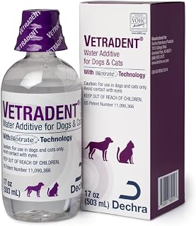 Vetradent Water Additive, 17 oz | Biotrate™ Technology; Xylitol-Free, Alcohol-Free; Packaging May Vary