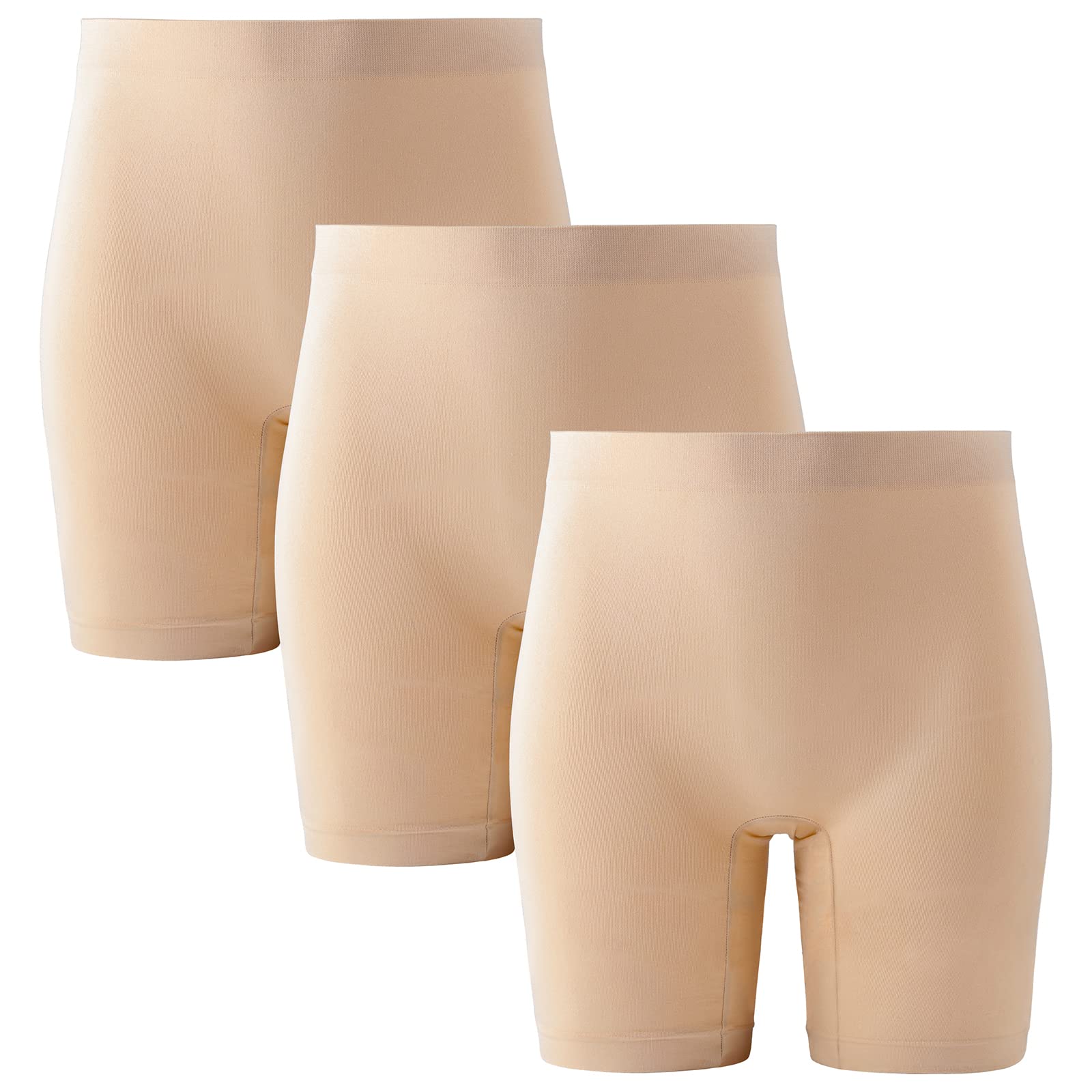 INNERSY Women's Cycling Shorts Under Dress Skirt Anti Chafing Pack of 3