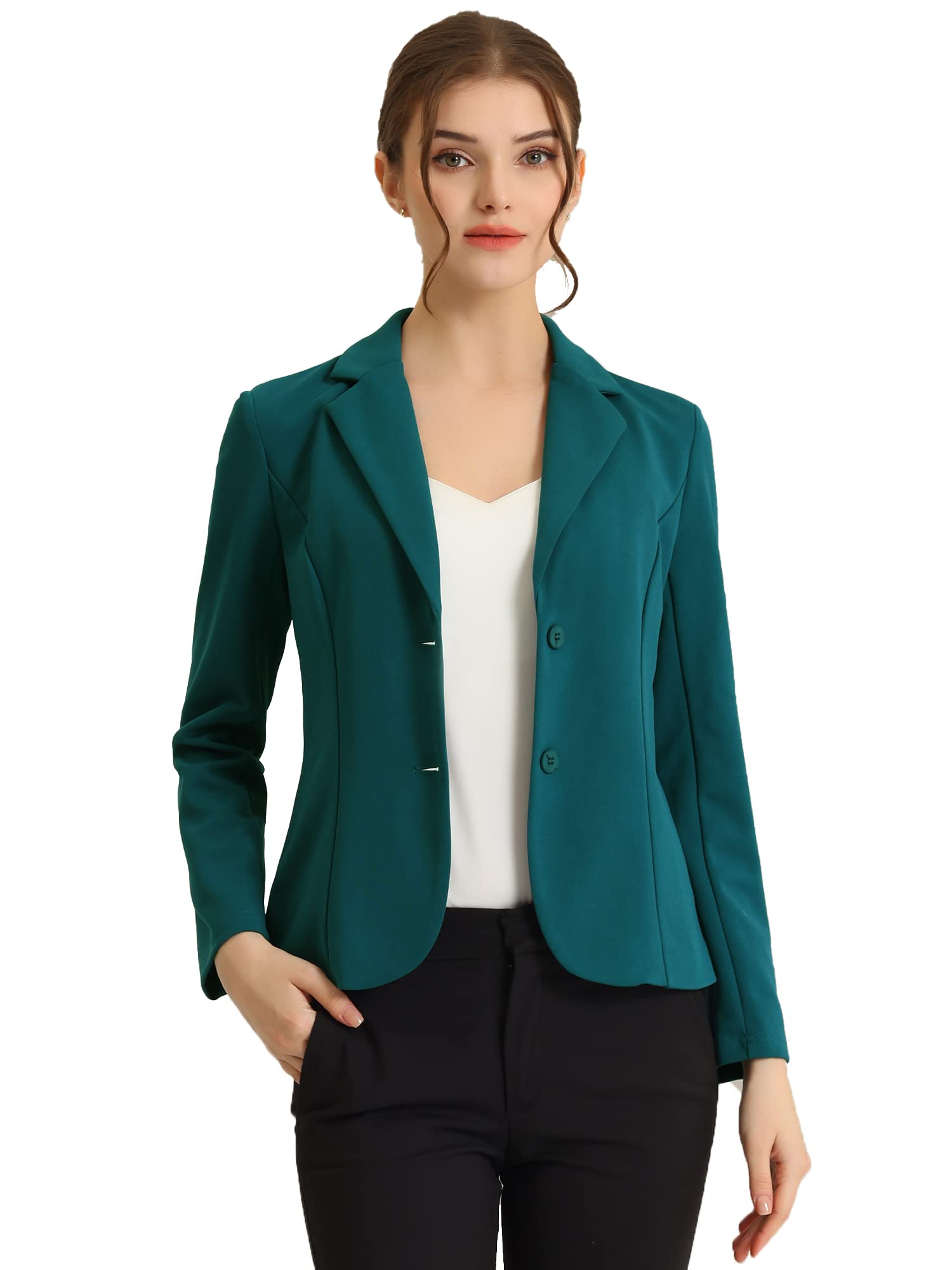 Allegra K Women's Work Office Blazer Long Sleeve Jacket Suit Blazers