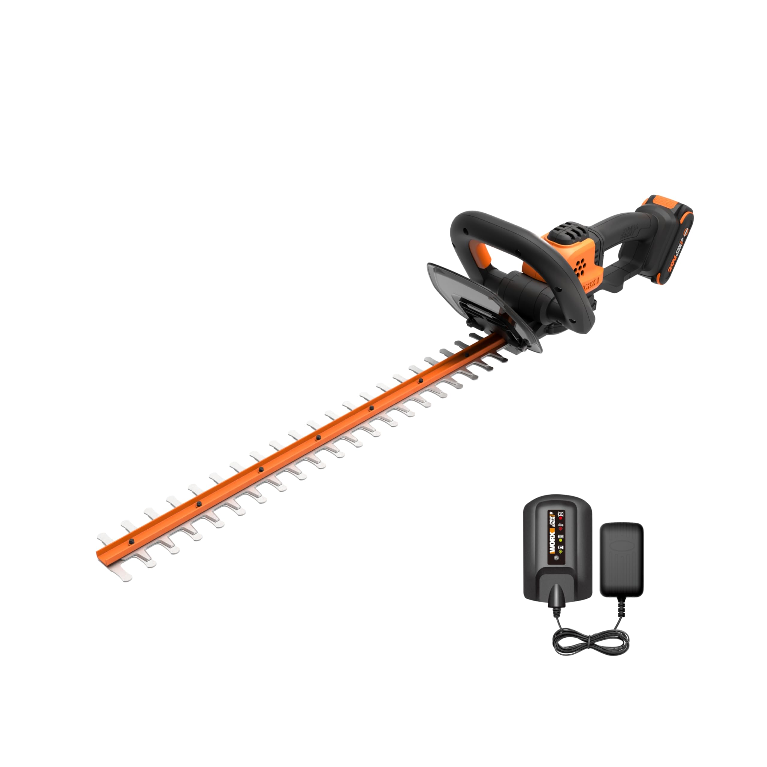 WORX Cordless Hedge Trimmer, 20V 22" Bush Trimmer, WG261 | 22" dual-action blade