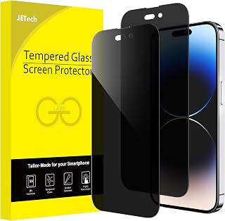 JETech Privacy Screen Protector for iPhone 14 Pro, 2-Pack