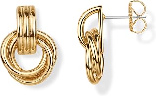 PAVOI 14K Gold Plated Door Knocker Earrings for Women, Chunky Drop Earrings