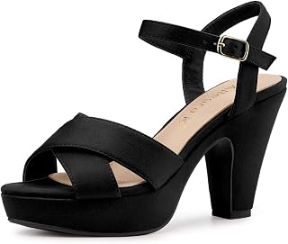 Allegra K, Women's Heeled Sandal