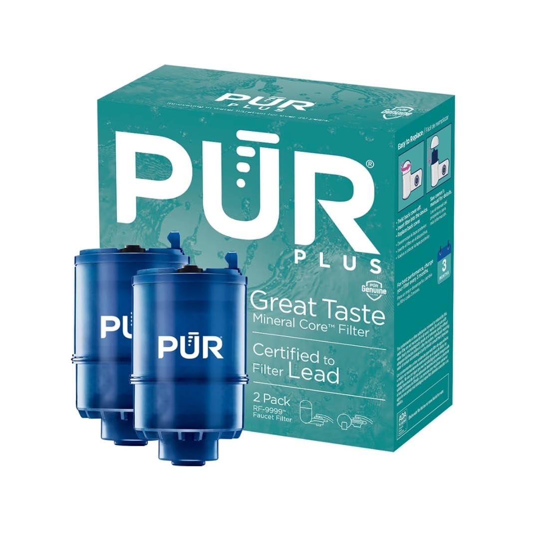 PUR PLUS Faucet Mount Replacement Filter 2-Pack, Lead Reduction, RF99992 | Miner