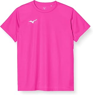 Mizuno - Abbigliamento da allenamento a maniche corte, assorbe il sudore, asciugatura rapida, per bambini, Rosa, M