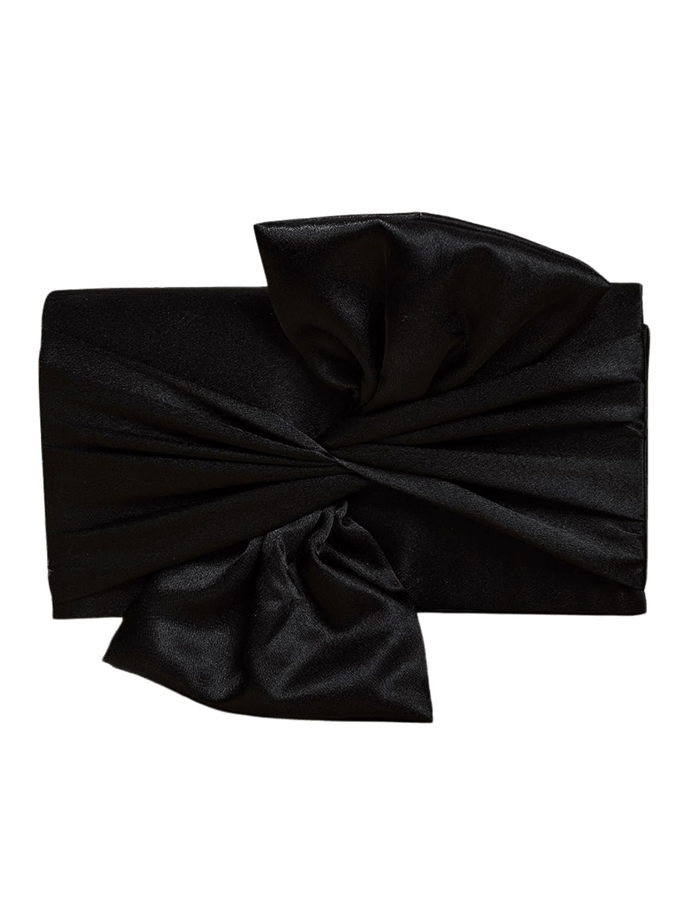 SweatyRocks Women's Satin Evening Bag Bow Clutch Purse Formal Party Handbag