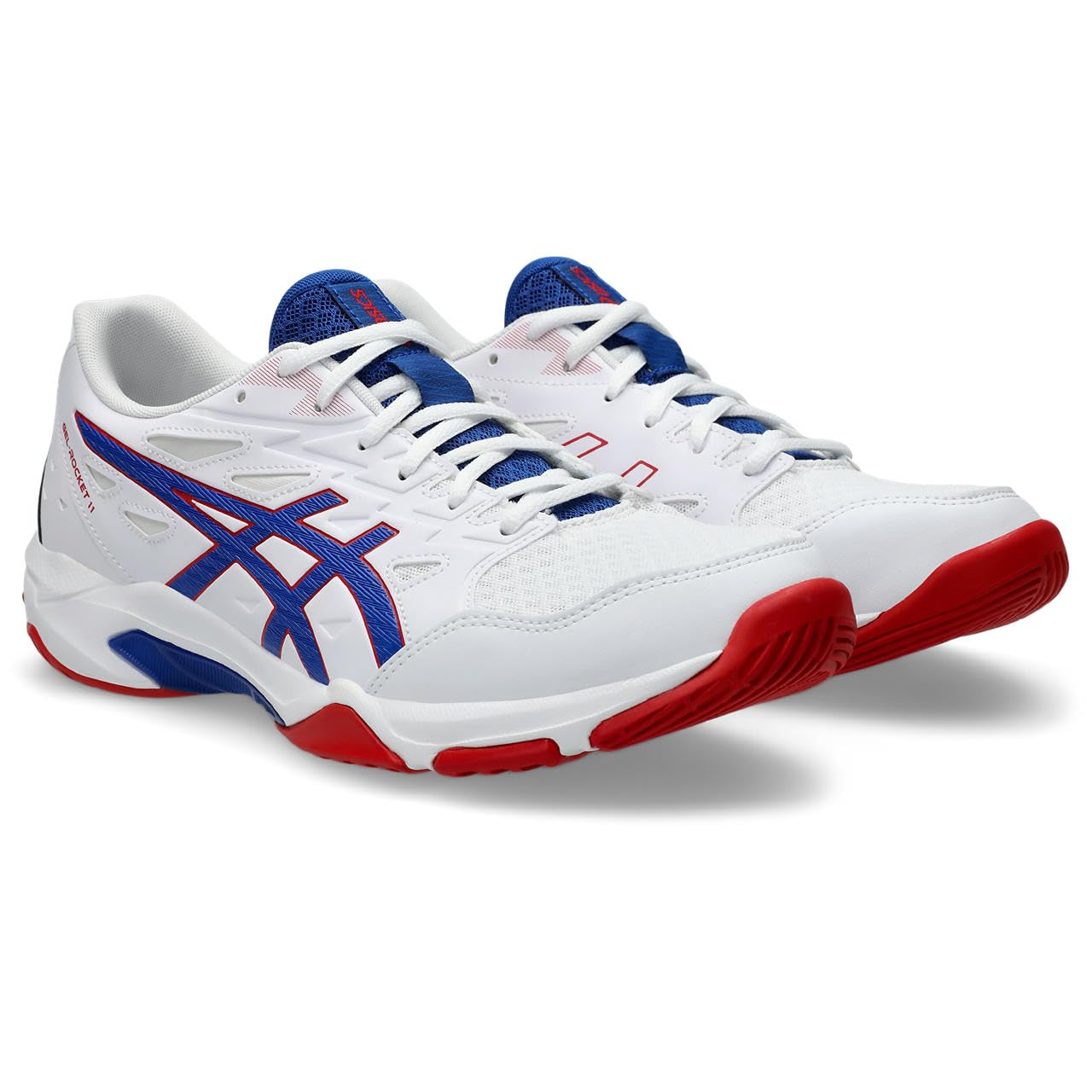 ASICS Gel Rocket 11 Men's Volleyball Shoes, 8.5, White/Pure Silver