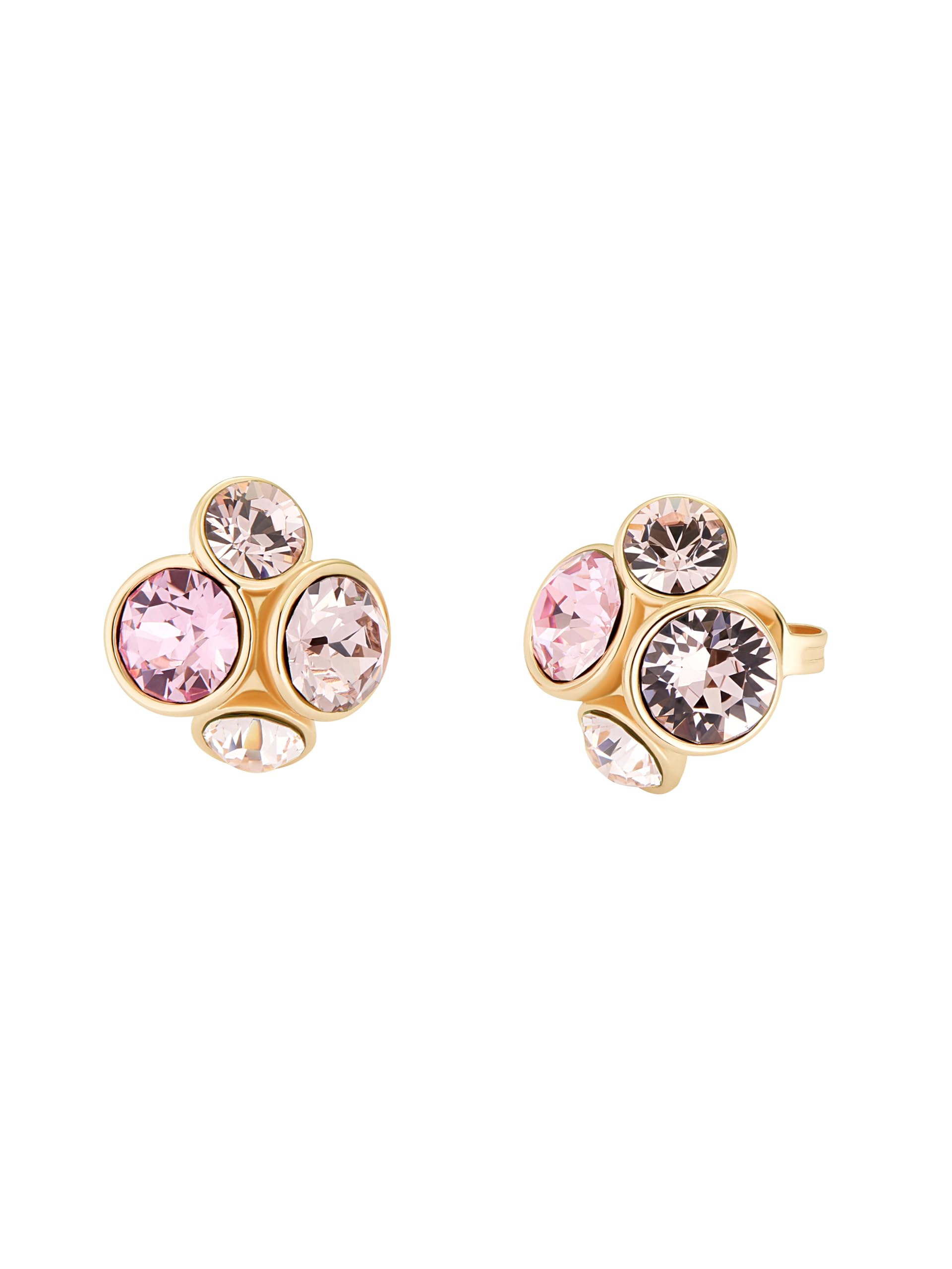 Ted Baker London Lynda Jewel Cluster Stud Earrings for Women (Gold/Pink Multi Cr