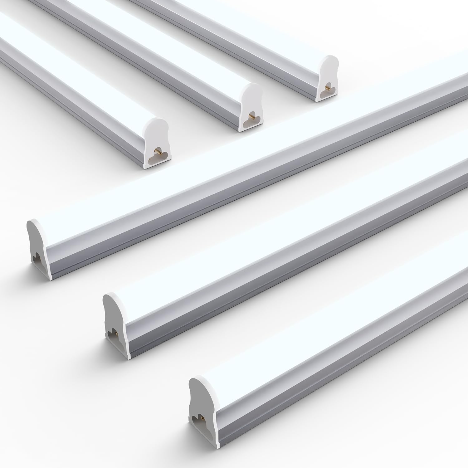 Ensenior 4FT LED Shop Lights, T5 6500K Super Bright Garage Lighting, 6 Pack | In
