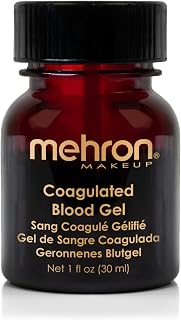 Mehron Makeup Coagulated Blood - 1 Fl oz, Fake Scab Blood Makeup | Professional Thick Blood. Washable Fake Blood for Special FX, Theater, Halloween, & Cosplay. Vegan & Made in the USA.