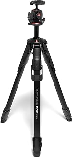 Manfrotto ONE Photo, Aluminium Tripod Kit, XPRO Ball Head Arca Swiss, 12kg Load, 90° Horizontal Column, XTEND Legs Fast Setup, Modular Feet, Professional Photo Tripod Kit, DSLR & Mirrorless Cameras