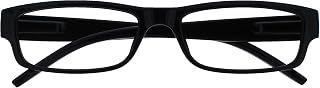 OPULIZE Ace Reading Glasses, Black, +2.50 Diopters Unisex