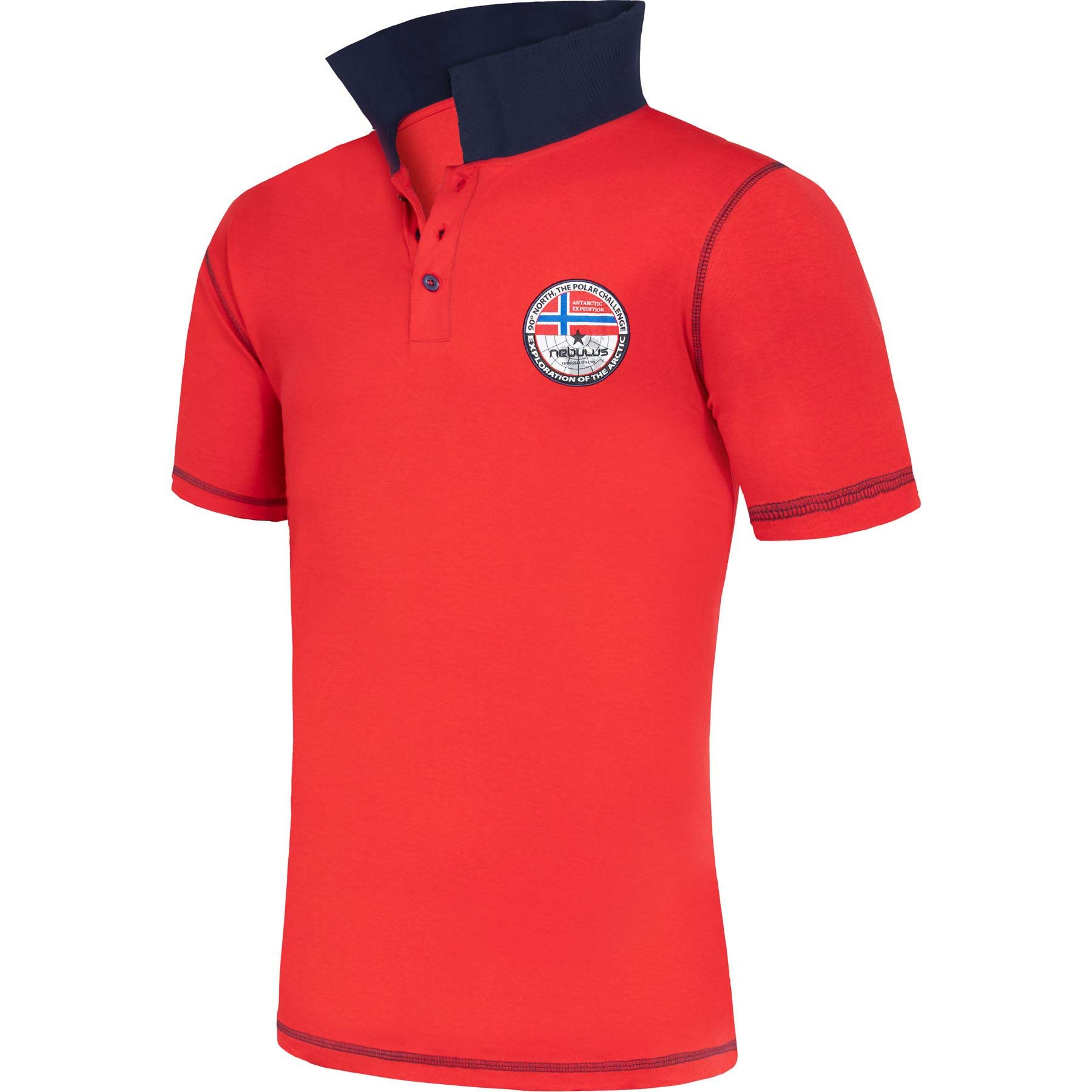 Nebulus Entertain Men's Polo Shirt with Embroidery for Men, Shirt Short Sleeve S