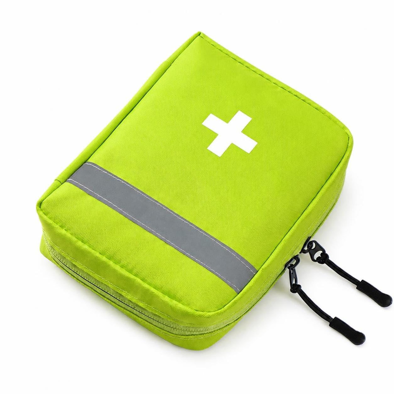 First Aid Bag, Portable Hiking Kit, Large Green (Empty Bag) | Lightweight Build,