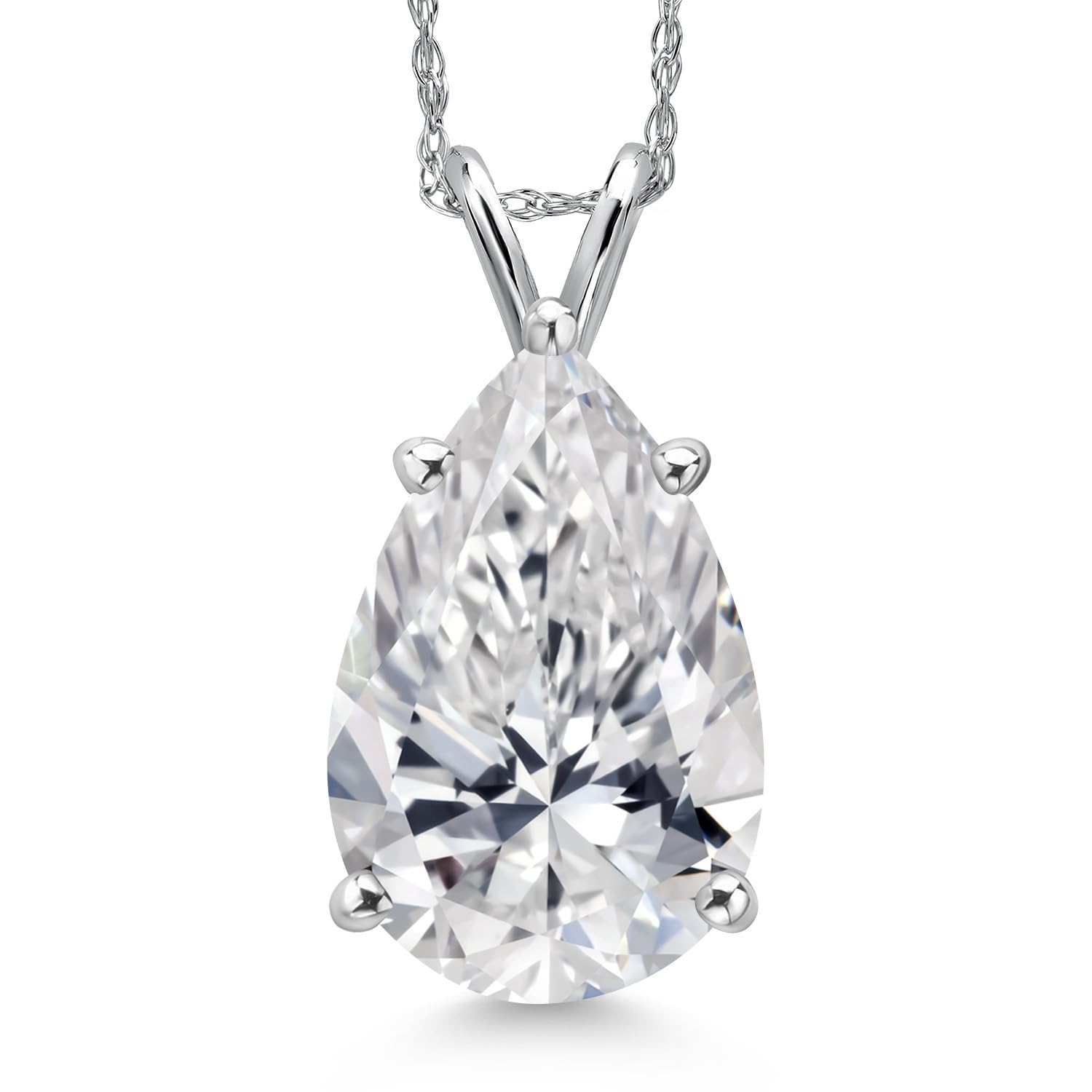 Gem Stone King 1-5 Ct IGI Lab Diamond Pendant